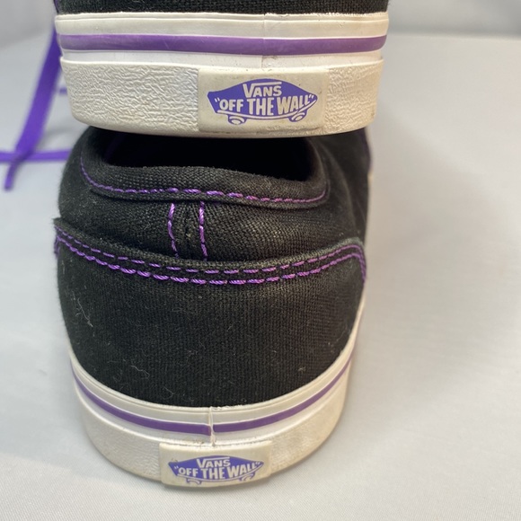 Vans Purple and Black Low Top Sneakers Size 5.5 - Picture 6 of 11